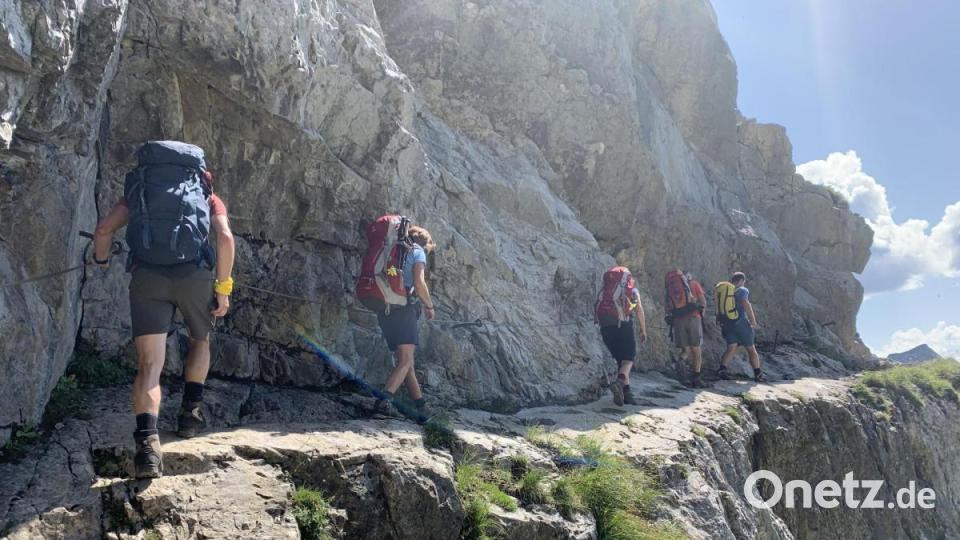 Am Laufbacher Eck gab es schon mal den ersten test in Sachen Schwindelfreiheit. Bild: exb