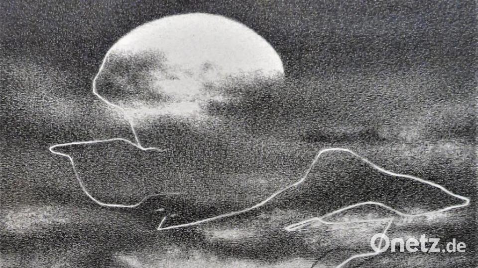 Federzeichnung "Am Anfang". Bild: ubb