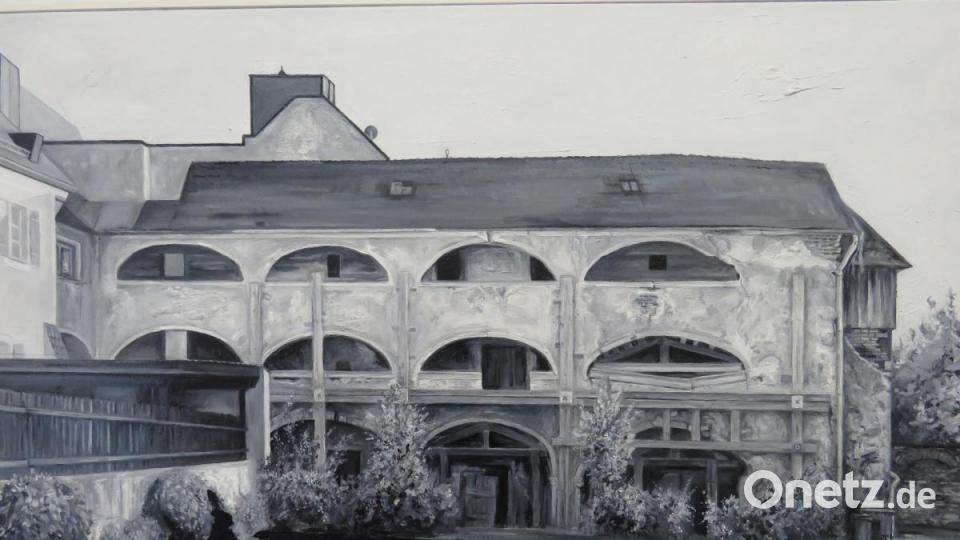 Eine Tirschenreuther Ansicht, die Künstler Toni Eichinger am Herzen liegt. Das Bild heißt schlicht &quot;Tirschenreuth, Flurnummer 185&quot;. Bild: ubb