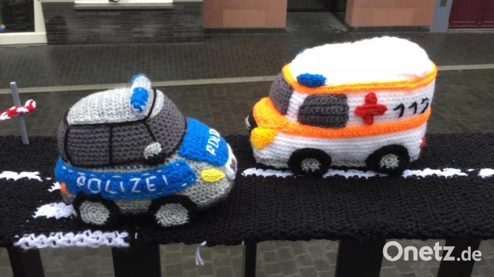 Hoppla, hier hat&#039;s gekracht. Aber Polizei und Rettungsdienst sind schon da. Bild: eik