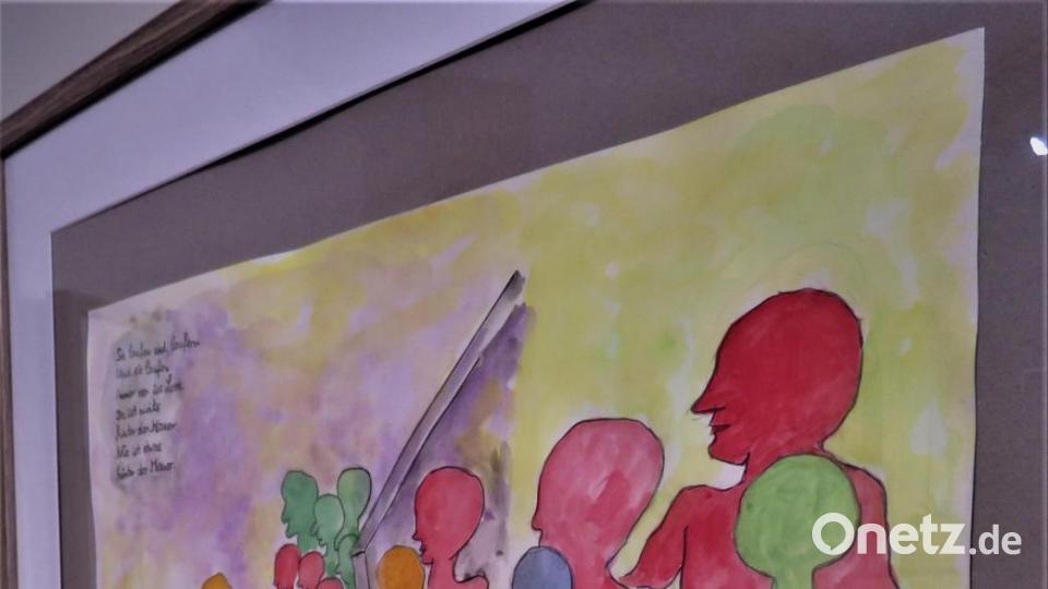 "Leerlauf" heißt dieses Gemälde von Ulla Britta Baumer, dessen Bedeutung ein lyrischer Begleittext erklärt. Bild: ubb