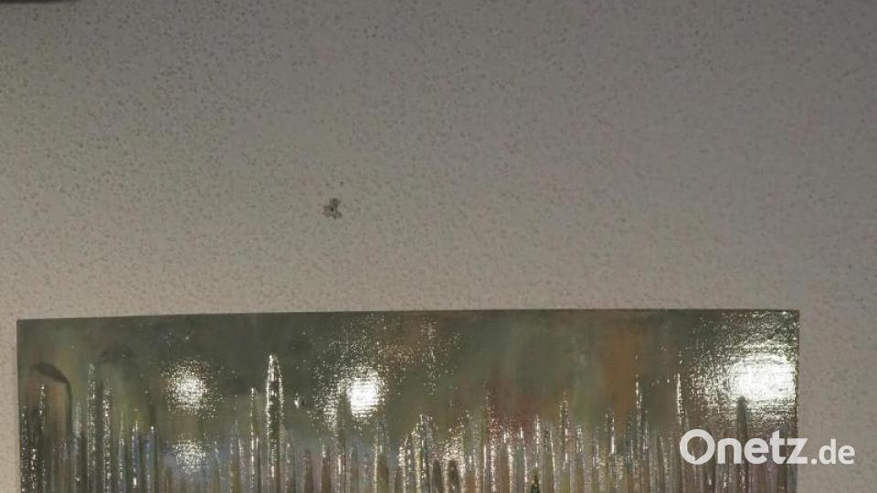 Durch Bootslack erzielt Künstler Michael Dietlinger einen Glanz, der das Werk in Mischtechnik auf Holz fast wie Keramik aussehen lässt. Bild: bl