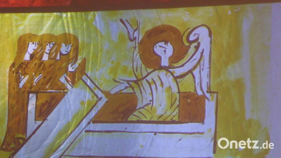 Glasfenster mit Kreuzwegsszenen in der St. Ursula-Kapelle in Schnuttenbach (Kreis Günzburg, 1989). Bild: Schönberger, Ferdinand [fsb]