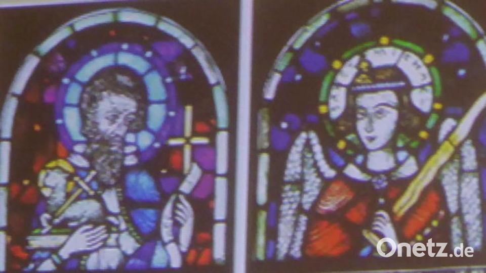 Glasfenster in der Dorfkirche Schönkirch bei Plößberg (1931). Bild: Schönberger, Ferdinand [fsb]