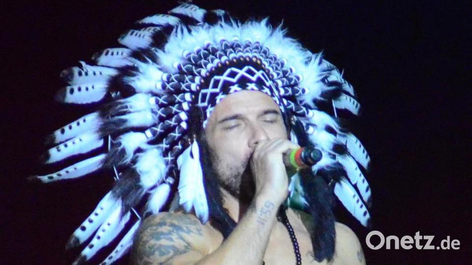 Marc Terenzi als Indianerhäuptling. Bild: Kunz