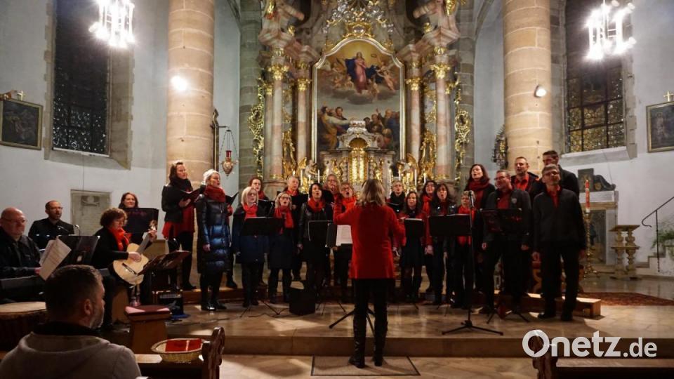 Ein musikalisch abwechslungsreiches Jubiläumskonzert erlebten die Besucher in der Stadtpfarrkirche. Bild: kaz