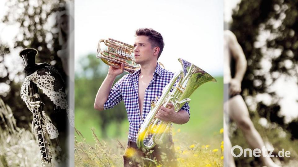 Mit Tobias Reifer ist der Südtirol im Blasmusikkalender 2020 vertreten. Bild: Tobias Epp/Blasmusikkalender