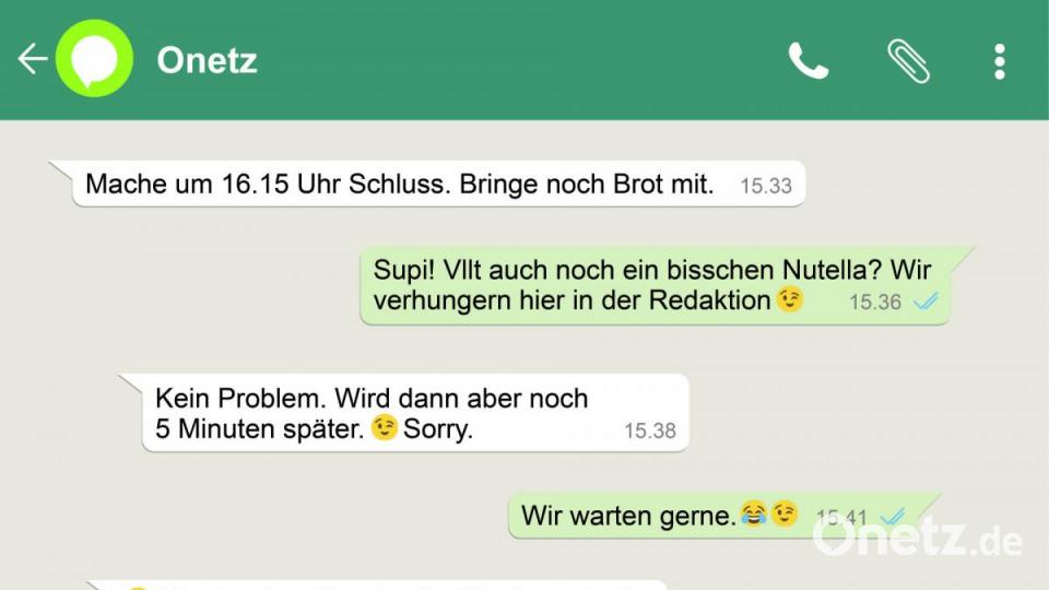 Immer wieder erreichen die Online-Redaktion Nachrichten per Whatsapp, die eigentlich für jemand anderen gedacht waren. Bild: nt/az