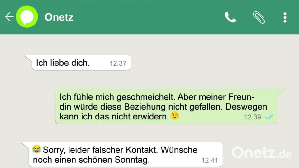 Immer wieder erreichen die Online-Redaktion Nachrichten per Whatsapp, die eigentlich für jemand anderen gedacht waren. Bild: nt/az