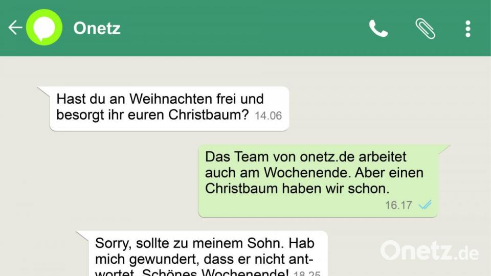 Immer wieder erreichen die Online-Redaktion Nachrichten per Whatsapp, die eigentlich für jemand anderen gedacht waren. Bild: nt/az