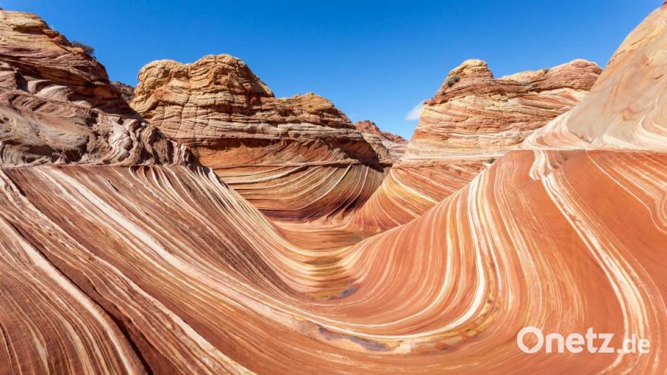 Die Wave in Arizona gehört zu den größten Naturwundern der Erde. Um das Gebiet zu schützen, werden am Tag nur 20 Besuchergenehmigungen erteilt. Wer von den Rangern ohne Permit erwischt wird, muss mit drastischen Strafen rechnen. Bild: exb/Florian Westermann