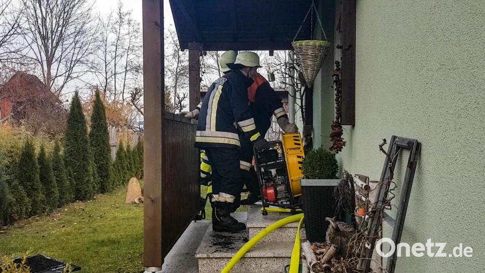 Mit einem Drucklüfter wurde das Haus belüftet Bild: rw