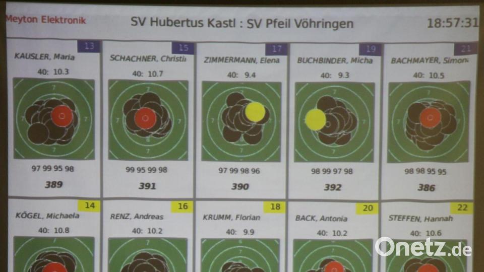 Die elektronische Anzeigetafel hielt die Zuschauer auf dem Laufenden. Bild: rpp