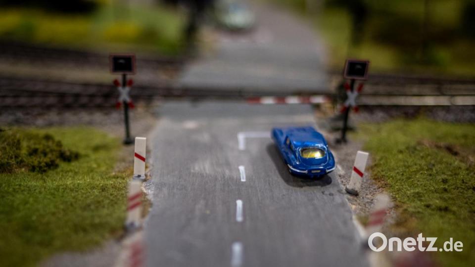 Jahrmarkt, Zoo, Ufo-Landeplätz, Kaserne, Schafherde, Feuerwehreinsätze, Friedhof und nicht zu vergessen ein Nachbau des Nabburger Bahnhofs. Auf der 24 Meter langen Modulanlage der Eisenbahnfreunde und des Modelleisenbahnclubs gab es sehr viel zu entdecken. Bild: pml