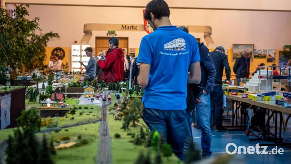 Jahrmarkt, Zoo, Ufo-Landeplätz, Kaserne, Schafherde, Feuerwehreinsätze, Friedhof und nicht zu vergessen ein Nachbau des Nabburger Bahnhofs. Auf der 24 Meter langen Modulanlage der Eisenbahnfreunde und des Modelleisenbahnclubs gab es sehr viel zu entdecken. Bild: pml