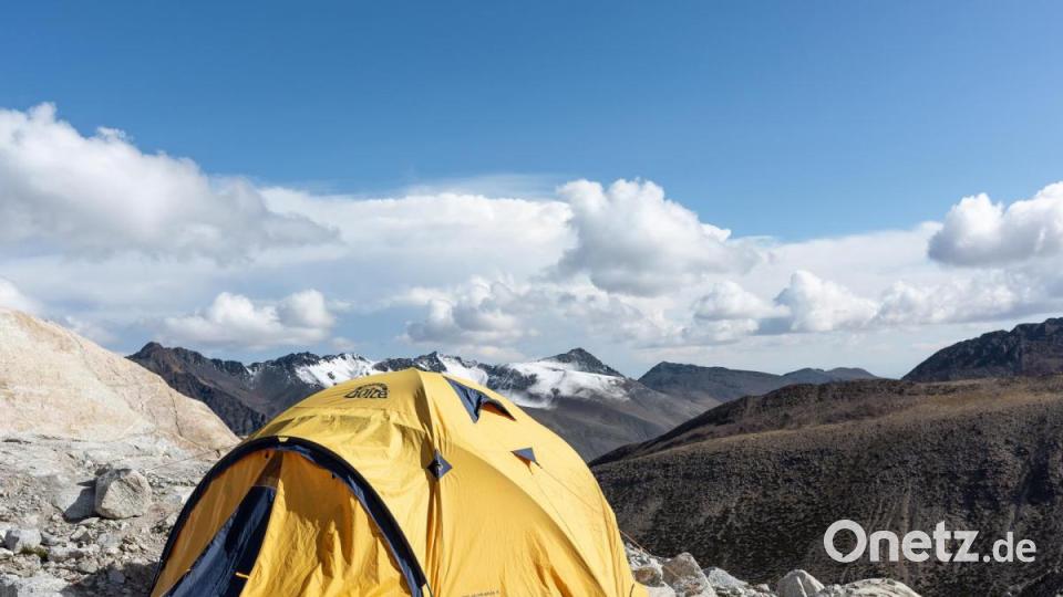 Das Hochlager bei der Tour zum Chachacomani. Bild: Philipp Jander