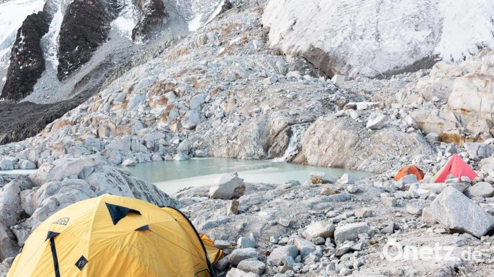 Das Hochlager bei der Tour zum Chachacoman.i Bild: Philipp Jander