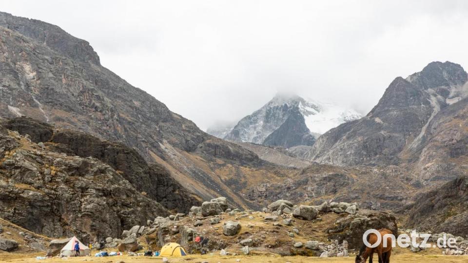 Das Basislager für die Tour zum Chachacomani in den Anden. Bild: Philipp Jander
