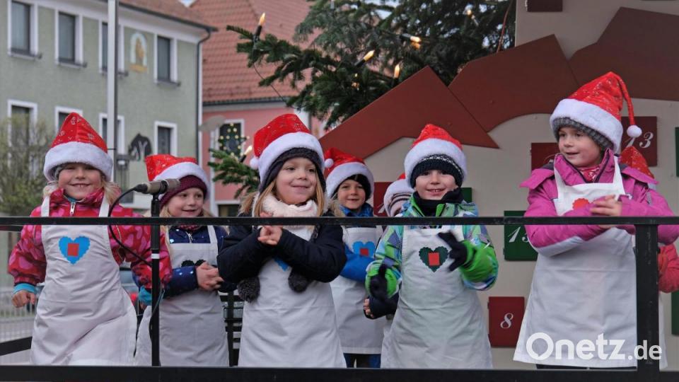 Die Kinder von Kinderhaus St. Josef genossen ihren Auftritt Bild: twi