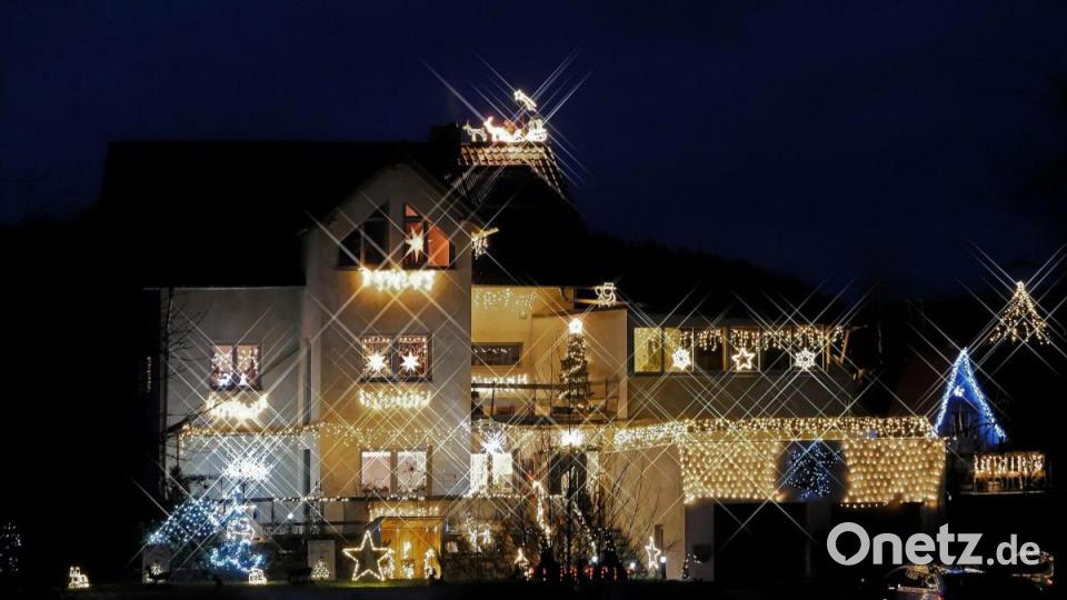 Weihnachtsbeleuchtungen im Stiftland. Bild: tr