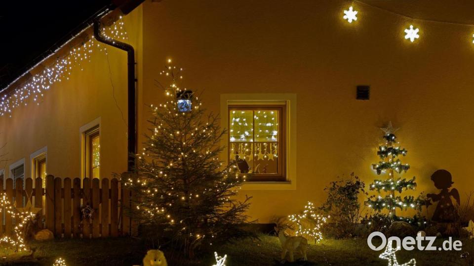 Weihnachtsbeleuchtungen im Stiftland. Bild: tr