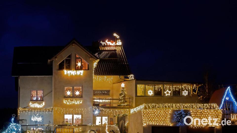 Weihnachtsbeleuchtungen im Stiftland. Bild: tr