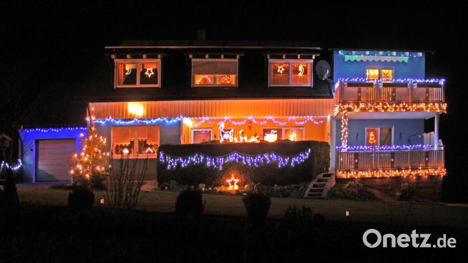 Weihnachtsbeleuchtungen im Stiftland. Bild: tr