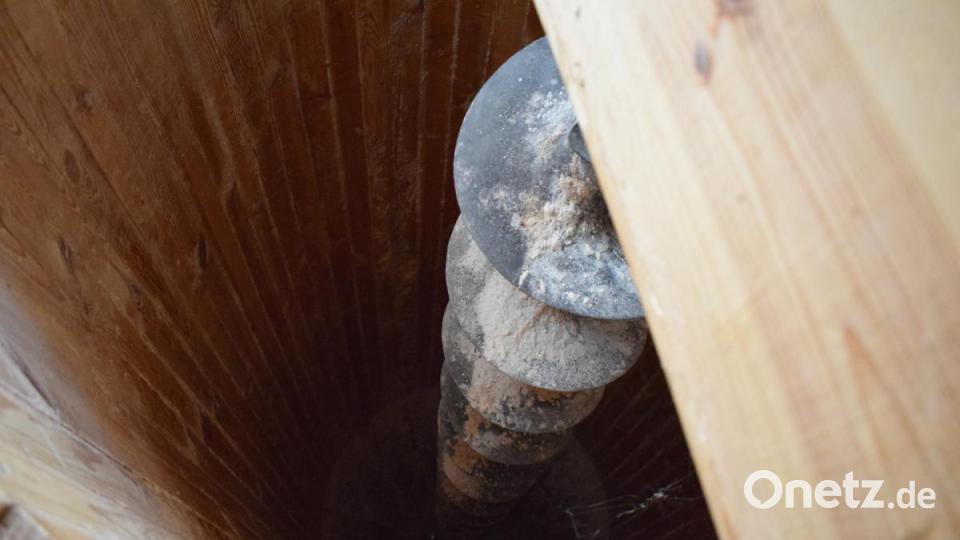 In diesem riesigen Bottich wurde das Mehl solange gemischt, bist der geforderte Mehltyp erreicht ist. Bild: szl