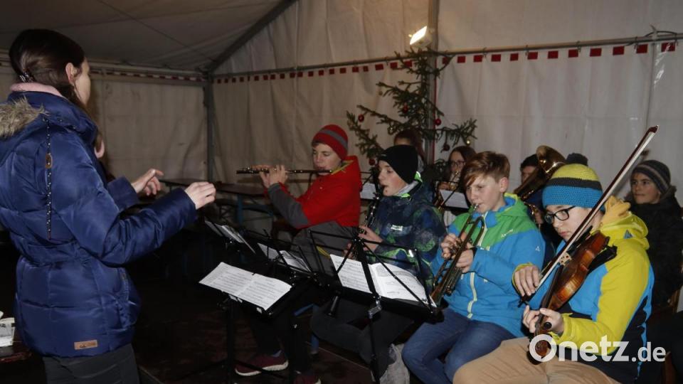 Das Bläser-Ensemble der Walter-Höllerer-Realschule. Bild: mfh
