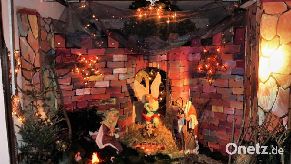 Viel bestaunt: Die Krippenlandschaft von Pfarrer Siegfried Wölfel. Bild: bsc