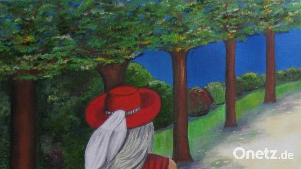 Ein Beispiel, das etwas mehr Mal-Erfahrung braucht: Mutter mit Kind und Hut. Bild: Ulla Britta Baumer