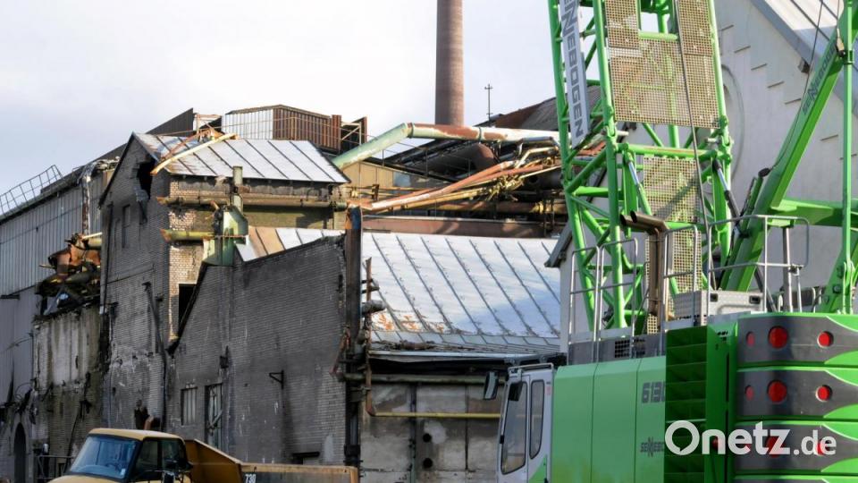 Der Abbruch des Stahlwerks Maxhütte schreitet voran. Bild: Stephan Huber
