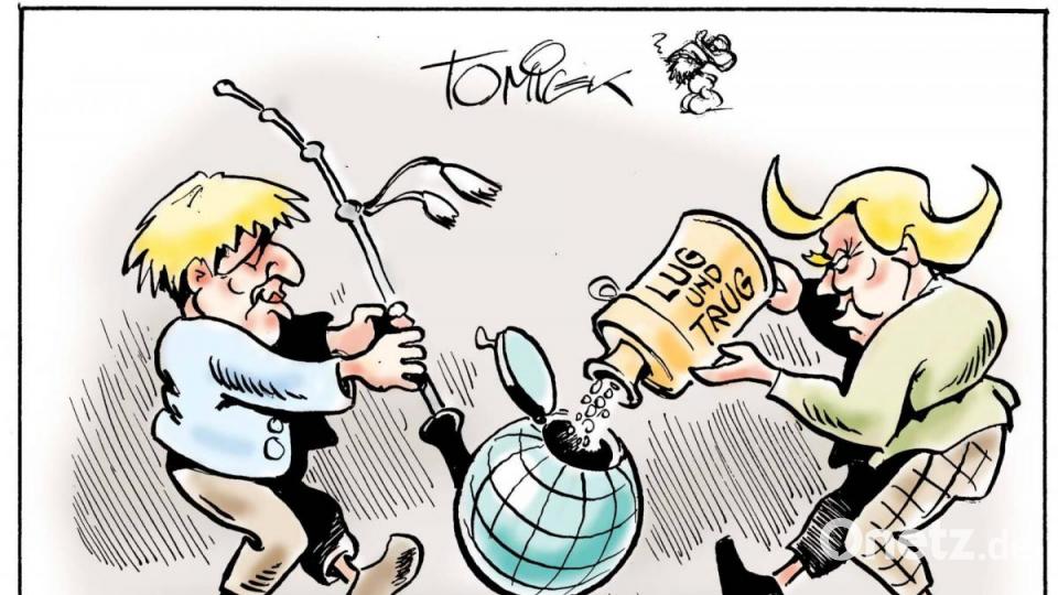 Auch Karikaturist Jürgen Tomicek blickt auf das Jahr 2019 zurück Bild: Jürgen Tomicek