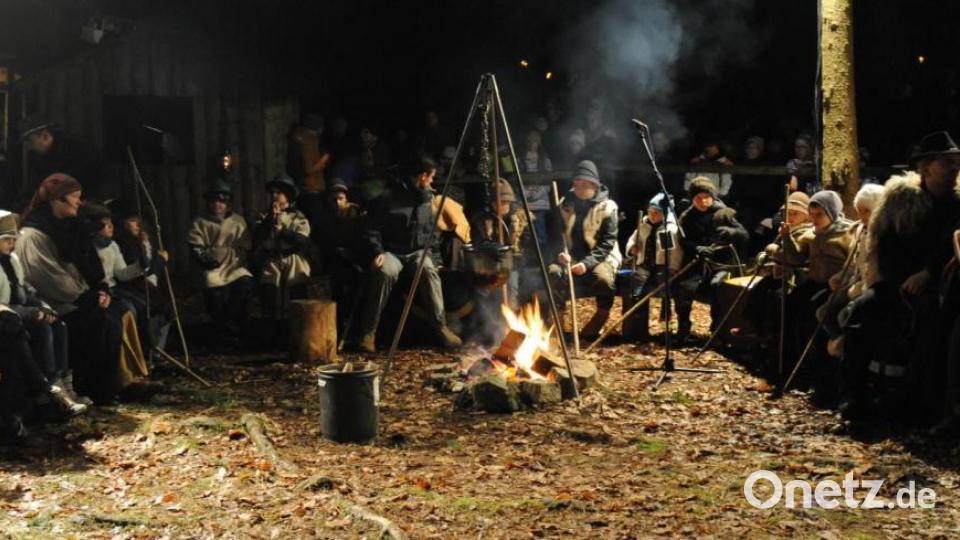 Die Hirten am Lagerfeuer. Bild: gf