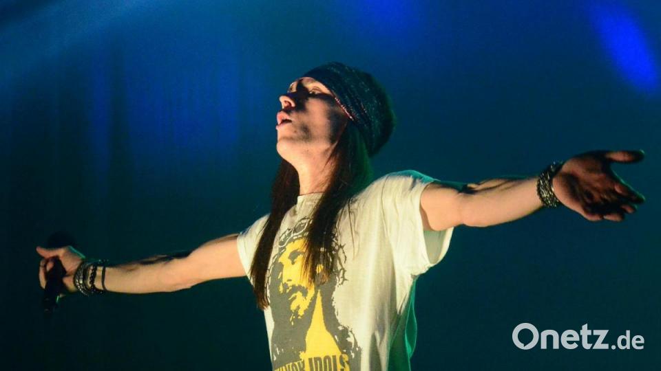 Voller Adrenalin. Clones of Rock mit der italienischen Guns&#039;n&#039;Roses-Tribute-Band &quot;Guns Celebration&quot;. Bild: Kunz