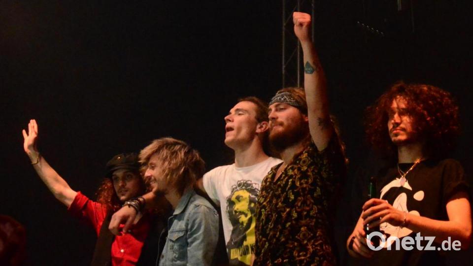 Die italienische Guns&#039;n&#039;Roses-Tribute-Band &quot;Guns Celebration&quot;. Bild: Kunz