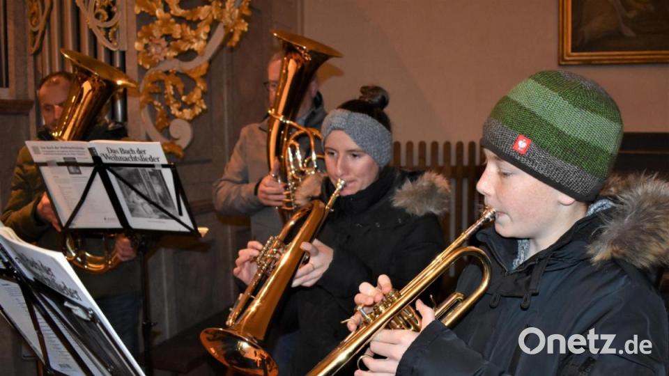 Die Trompeter zeigen, was sie können. Bild: rgr