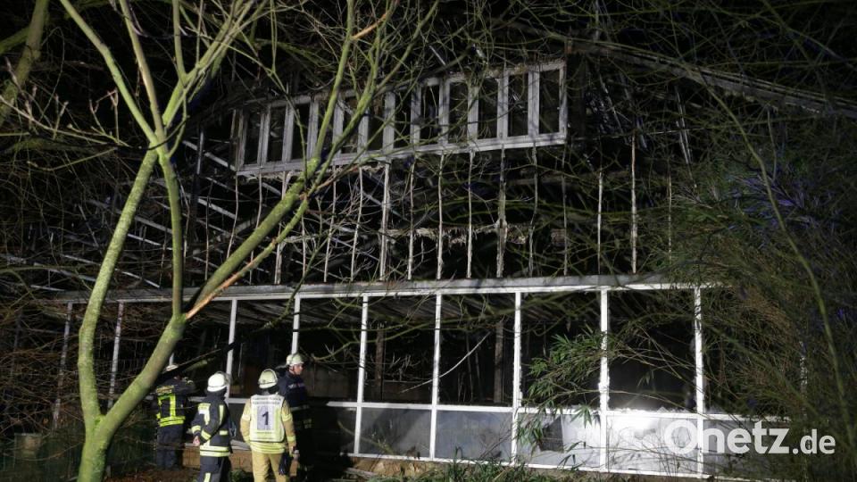 Ein Feuer zerstört in der Silvesternacht das Affenhaus im Krefelder Zoo, für die Tiere kommt jede Hilfe zu spät. Bild: David Young