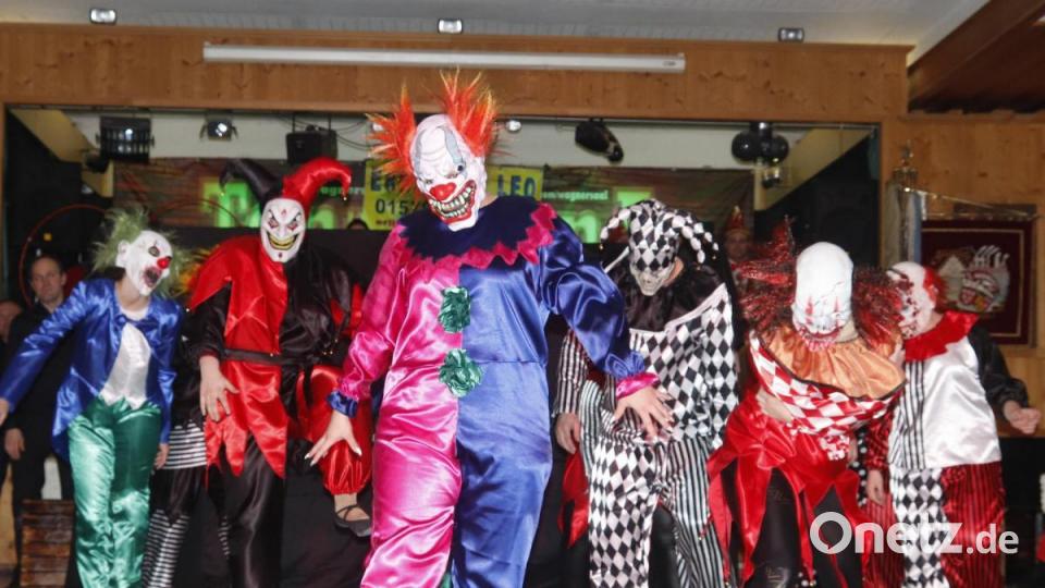Die Gruselclowns waren ein Teil der Galashow. Bild: mfh