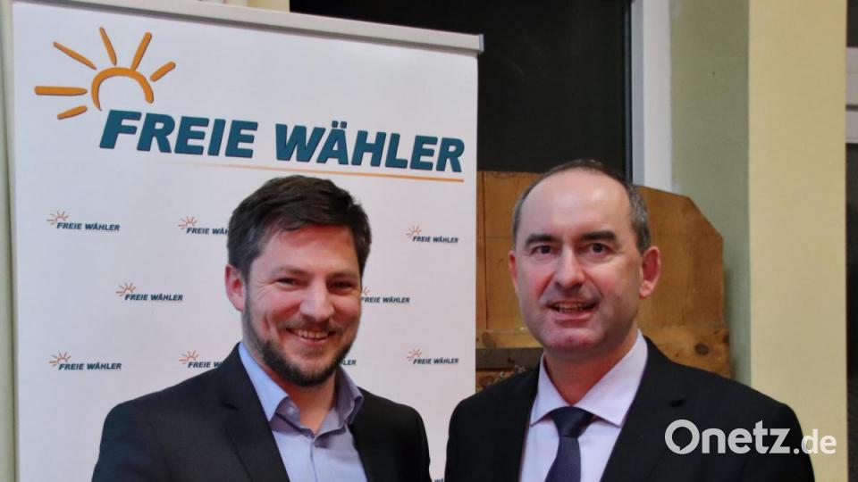 Peter Neumeier und Hubert Aiwanger Bild: Thomas Dobler