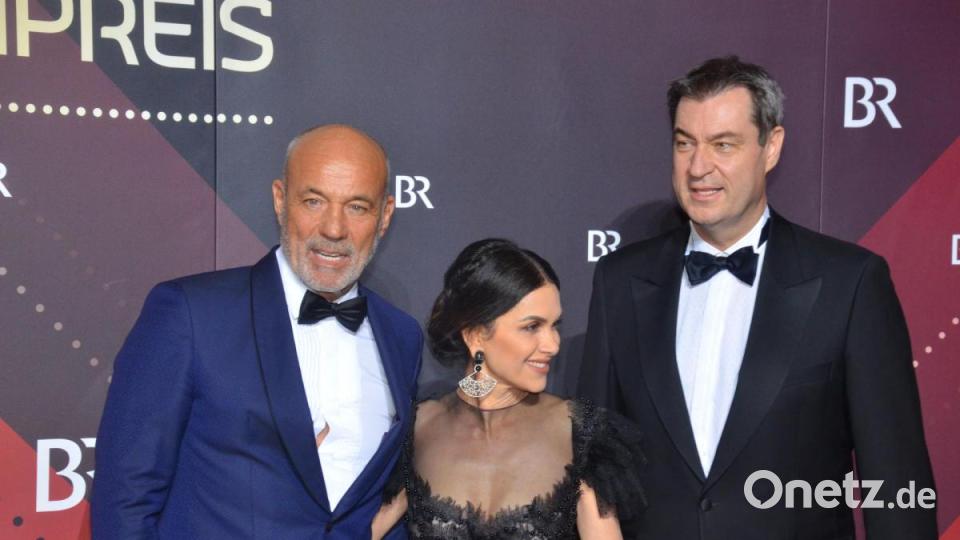 Heiner und Victoria Lauterbach mit Ministerpräsident Markus Söder. Bild: Kunz