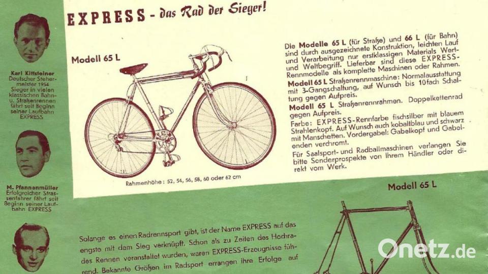 "Express - das Rad des Siegers": Aus einem Fahrradkatalog der 1950er Jahre. Bild: Express-IG