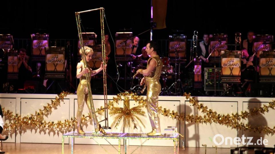 Das „Duo Markidos“ zeigte eine erstklassige Knieperch-Show. Bild: JOCHEN NEUMANN
ERBENDORF