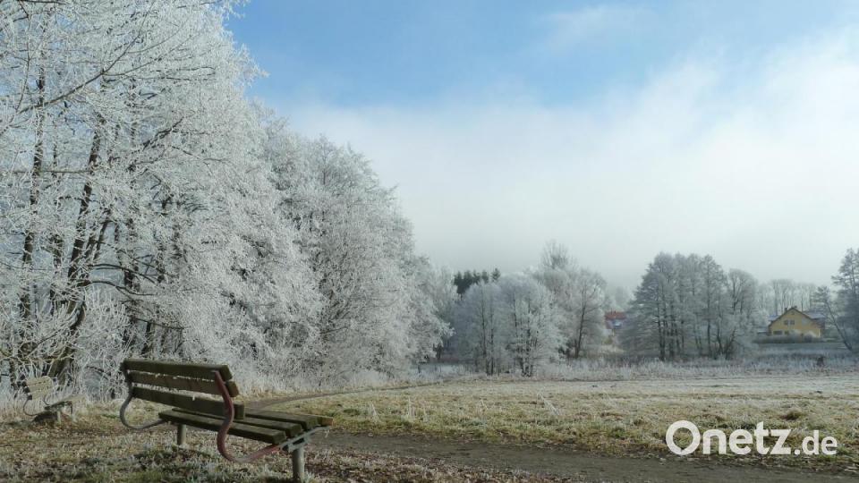 Der Rundweg punktet mit Sitzbänken – auch wenn diese bei Minusgraden wenig einladend wirken. Bild: Portner