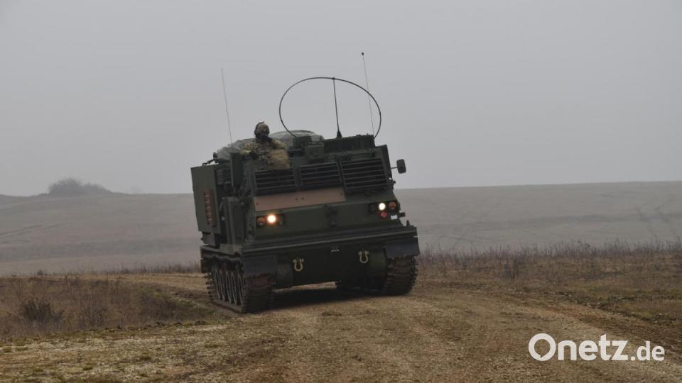 Ein Raketenwerfer vom Typ „M270 A1 MLRS“ der 41st Field Artillery Brigade auf dem Truppenübungsplatz Grafenwöhr. Bild: Alexander Pausch