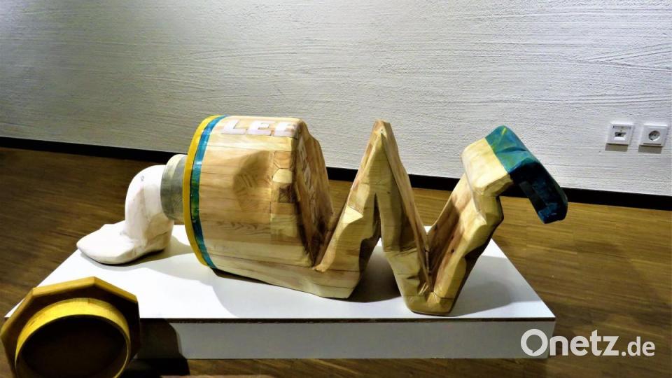 Witzig interpretiert: Die gequetschte Zahnpastatube. Bild: ubb
