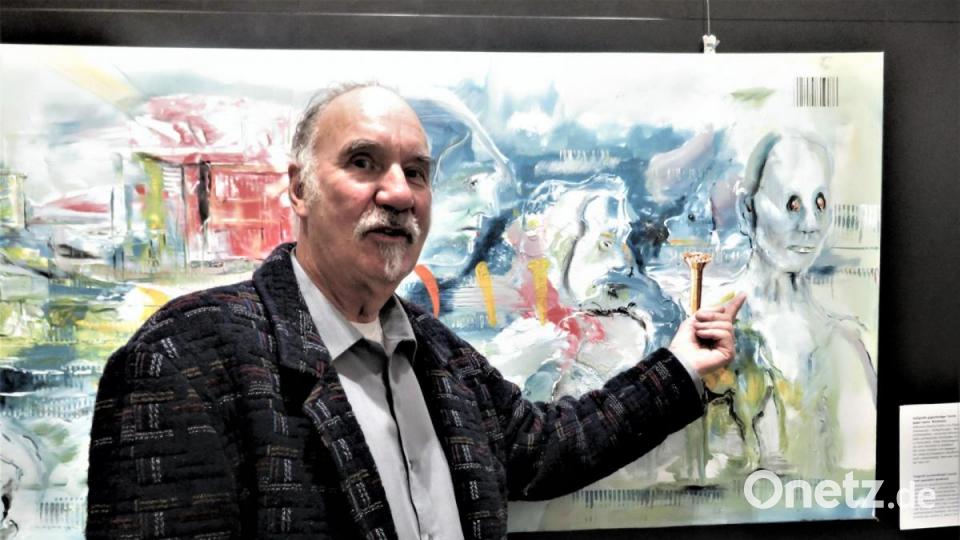 Der Ausnahmekünstler vor seinem wohl besten Meisterwerk, das auch mit seinem komplizierten Teil doppel Aufmerksamkeit erweckt. Bild: ubb