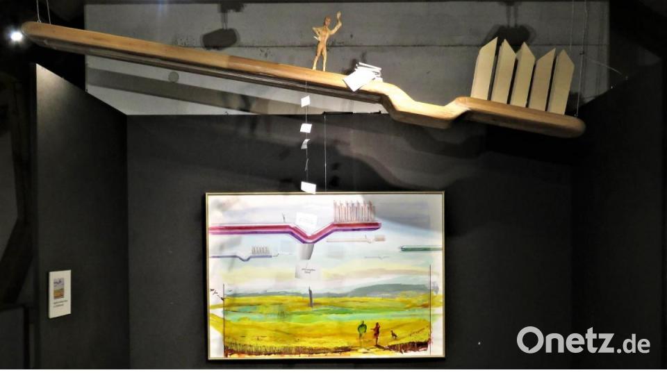 Zahnbürste im künstlerischer Großformat. Bild: ubb