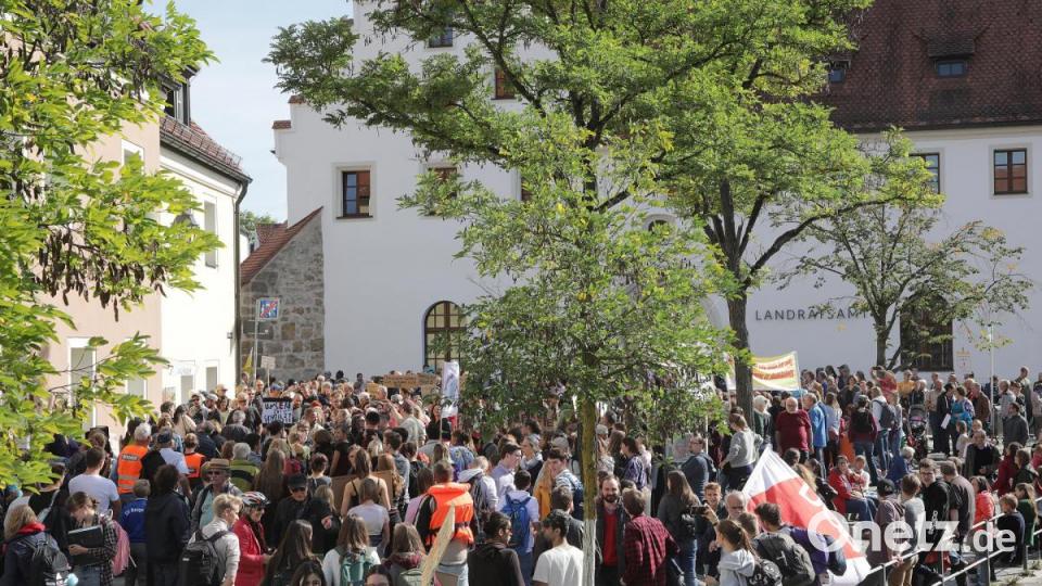 Rund 650 Teilnehmer zählte die Klima-Demo am 20. September 2019 in Amberg. Bild: Wolfgang Steinbacher