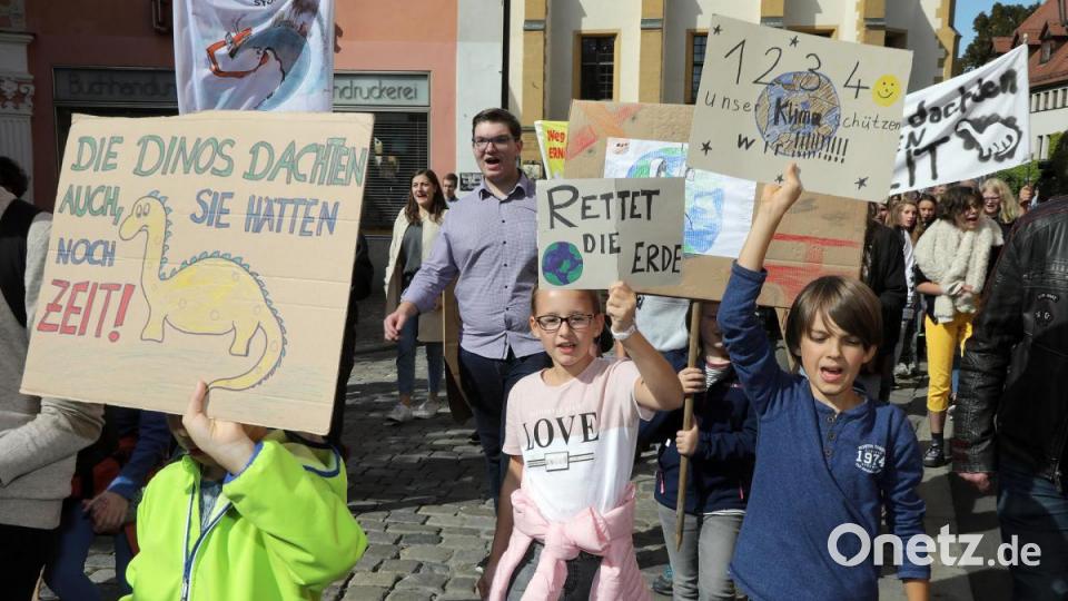 Rund 650 Teilnehmer zählte die Klima-Demo am 20. September 2019 in Amberg. Bild: Wolfgang Steinbacher